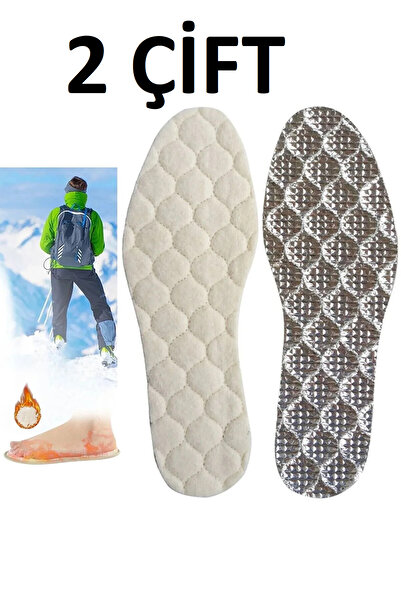 Mawrond 2 ÇİFT -Termal Kışlık Keçe+ Alüminyum Folyo Yalıtımlı Ayakkabı Tabanl...