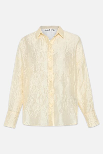 Setre Πουκάμισο με μακρυμάνικο σχέδιο κρέμας