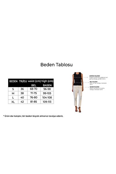 Setre Pantaloni largi cu croiala slim ecru