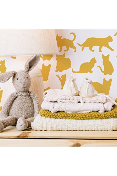 Artikel Kediler Stencil Boyama şablonu 30x30 cm, Duvar Stencil, Fayans Stenci...