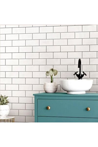 Artikel Tuğla Desen Stencil Boyama Şablonu 50x70 cm, Duvar Stencil, Fayans St...