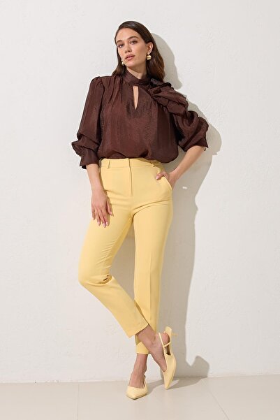 Setre Масляно-жовті штани з кишенями та деталями
