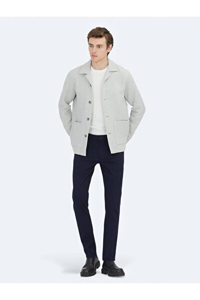 Kip Сірий Regular Fit Тканий вовняний оверсайт