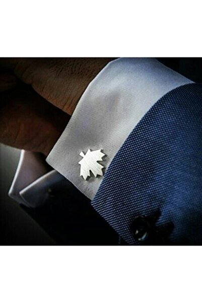 FasekGold Çınar Yaprağı Kol Düğmesi