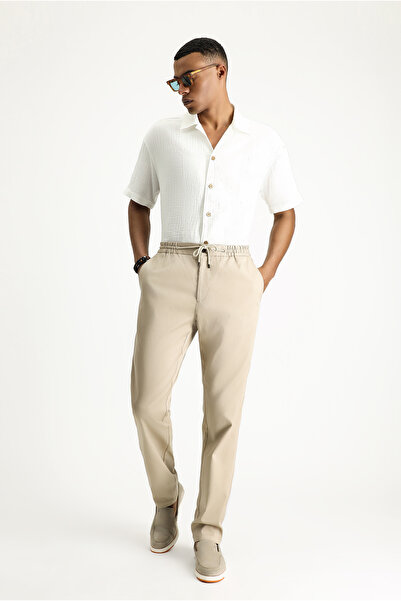 Kiğılı Slim Fit Slim Fit Elastic Waist Drawstring L Stretch Fabric Jogger Pants