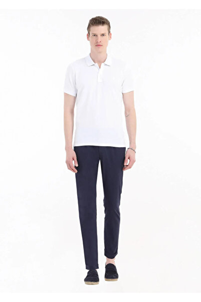 Ramsey Λευκό εμπριμέ μπλουζάκι πόλο 100% βαμβακερό