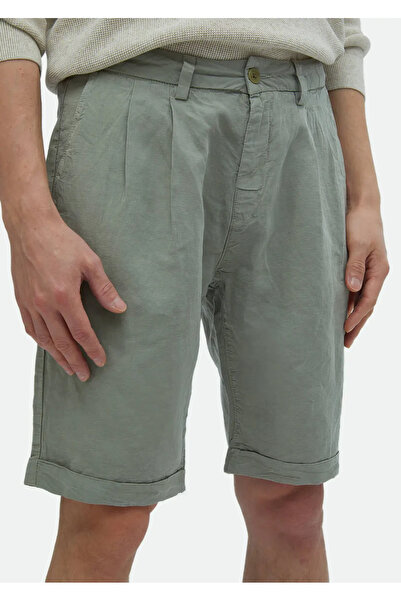 Ramsey Light Green Carrot Fit Bermuda - Casual 100% Cotton