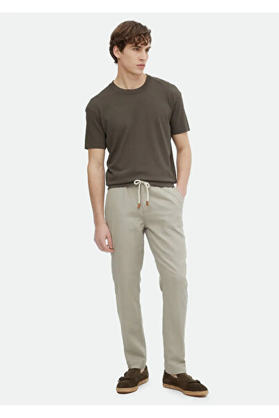 Ramsey Χακί πλεκτό πουλόβερ με λαιμό πληρώματος