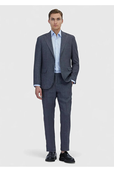 Ramsey Smoked Straight Zeroweight Slim Fit 100% Linen Suit