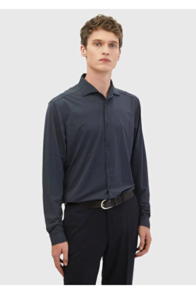 Ramsey قميص كاجوال بقصة كاجوال باللون الرمادي