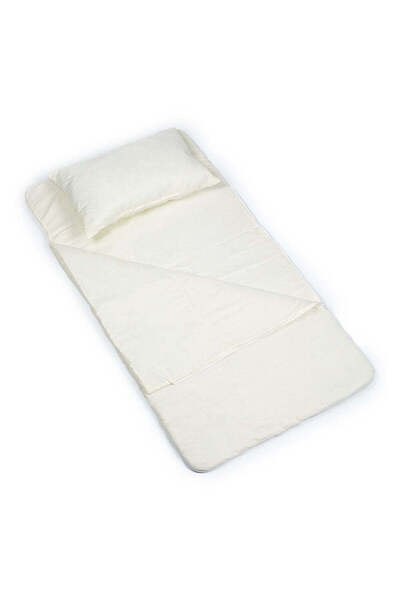 NATIVO Cotton sleeping bag with pillow and zipper 140 x 75 cm Dreams Beige