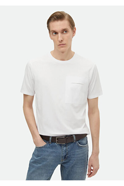 Ramsey Μπλουζάκι Crew Neck Λευκό 100% βαμβάκι