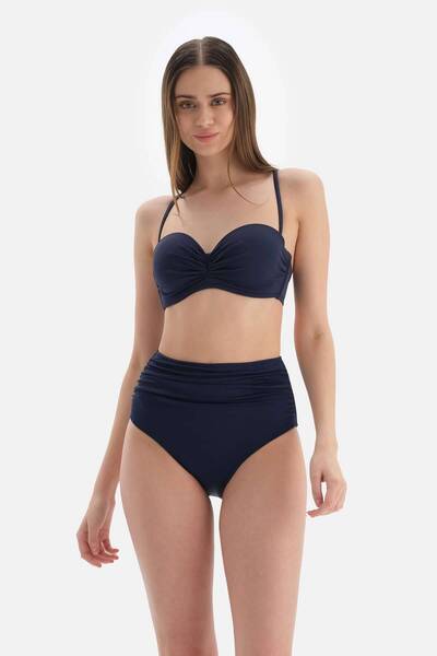 Dagi Lacivert Toparlayıcı Yüksek Bel Bikini Alt