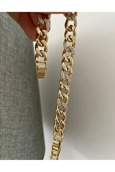 Butik XUping 14K Çelik Altın Kaplama Gurmet Bileklik