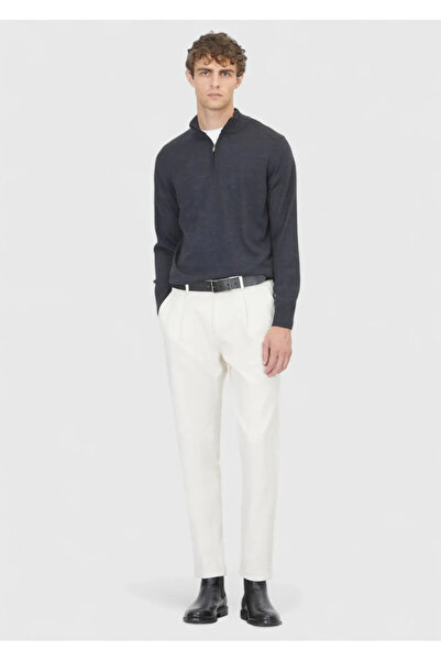 Ramsey Πλεκτό πουλόβερ με μισό ζιβάγκο από ανθρακί