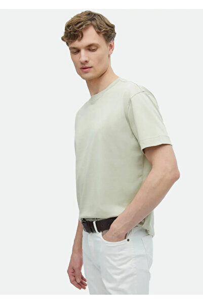 Ramsey Μπλουζάκι με λαιμόκοψη με πράσινο 100% βαμβάκι