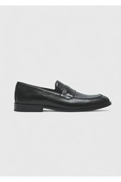 Ramsey Siyah Deri Casual Loafer