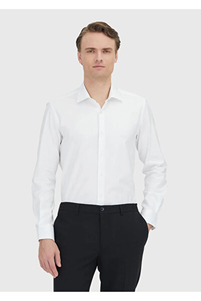 Ramsey White Regular Fit Woven Classic 100% Cotton Shirt
