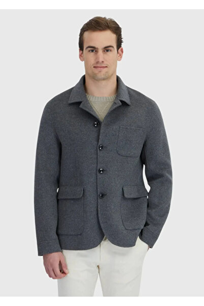 Ramsey Anthracite Regular Fit Wool Blend Sports Jacket