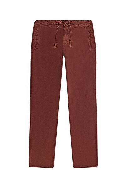 Abdullah Kiğılı بنطال جوجر ذو قصة عادية قماش قابل للتمدد برباط مطاطي عند الخصر