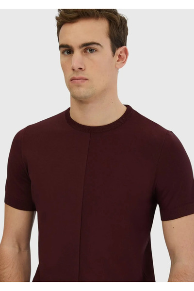 Ramsey Πλεκτό ζακάρ με λαιμόκοψη