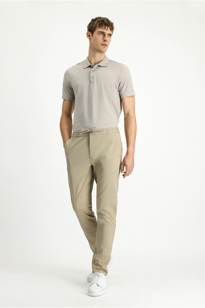 Kiğılı 7 Drop Slim Fit Slim Fit Stretch Fabric Drawstring Jogger Pants with Elastic Waist