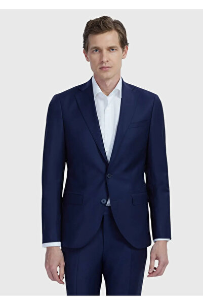 Ramsey Saks Flat Fashion Slim Fit Wool Blended Suit