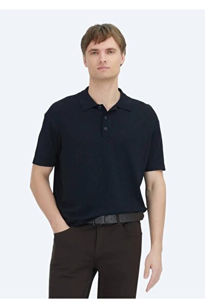 Ramsey Black Polo Neck Plain Knitted Knitwear