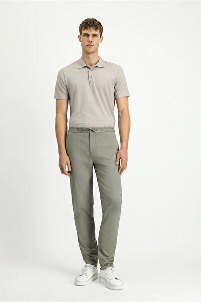 Kiğılı 7 Drop slim fit Dar croială material elastic Pantaloni jogger cu șnur cu talie elastică