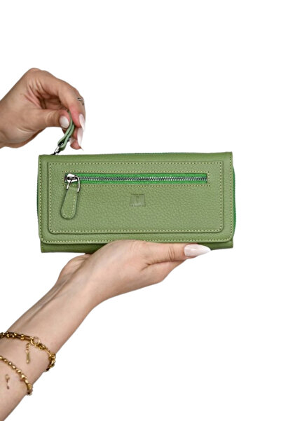 MFT Leather Design Жіночий гаманець із справжньої шкіри на блискавці | Kuvars...