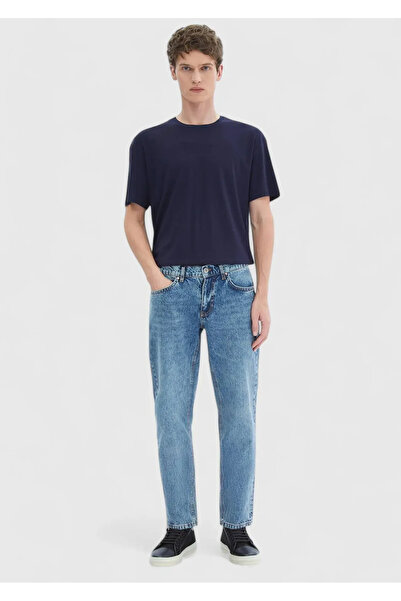 Ramsey Темно-синя футболка з круглим вирізом