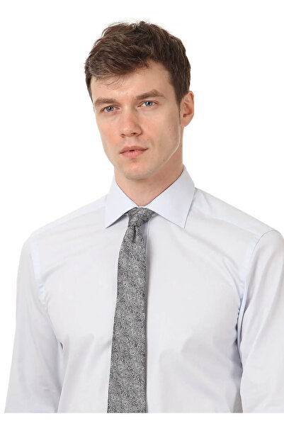 Ramsey Ανοιχτό μπλε κλασικό βαμβακερό μείγμα - Πουκάμισο με κανονική εφαρμογή