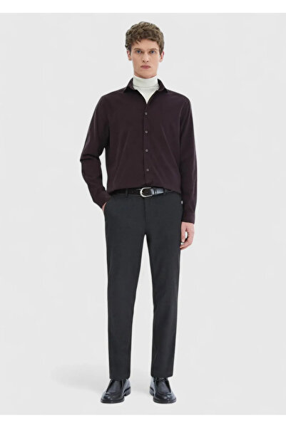 Ramsey Anthracite Plain Woven Jogging Fit Casual Παντελόνι