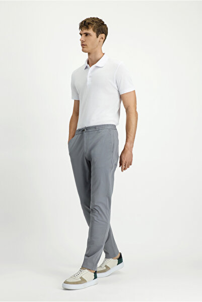 Kiğılı 7 Drop Slim Fit Slim Fit Stretch Fabric Drawstring Jogger Pants with Elastic Waist