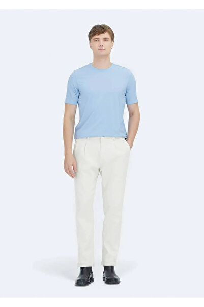 Ramsey Light Blue Plain Crew Neck T-Shirt