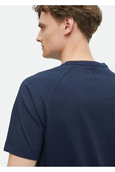 Ramsey 100% Cotton Navy Blue Printed Crew Neck T-Shirt