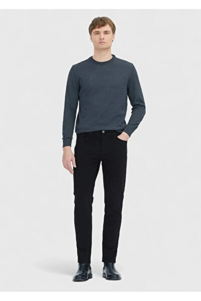 Ramsey Πλεκτό πουλόβερ με μασίφ μάλλινο μείγμα Anthracite Crew Neck