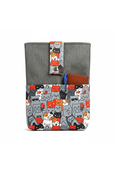 Moserini حقيبة كتب/حقيبة متعددة الأغراض بنمط قطة، منظم - كاتلانتس