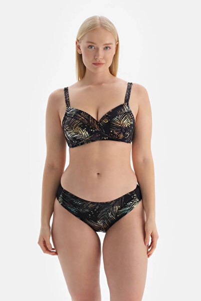 Dagi Black - Green Corseted Recovery Bikini Top