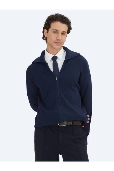 Kip Navy Blue Cardigan