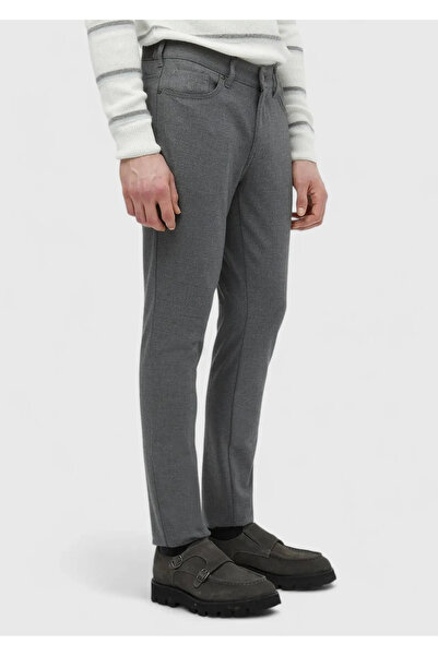 Ramsey Γκρι ίσιο υφαντό παντελόνι με λεπτή εφαρμογή