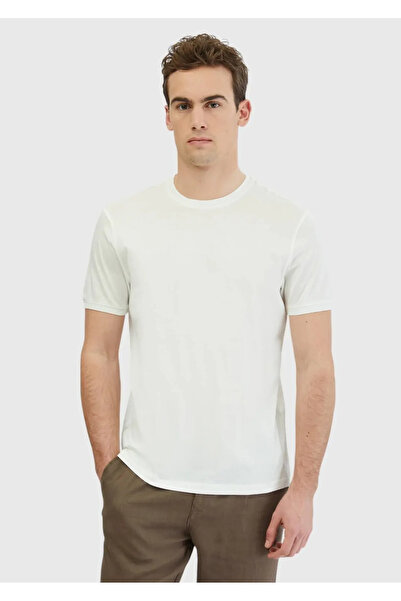 Ramsey Біла футболка з круглим вирізом, 100% бавовна
