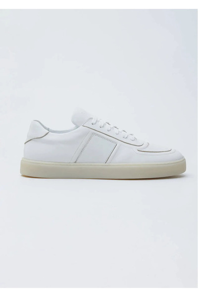 Ramsey Λευκά δερμάτινα αθλητικά παπούτσια