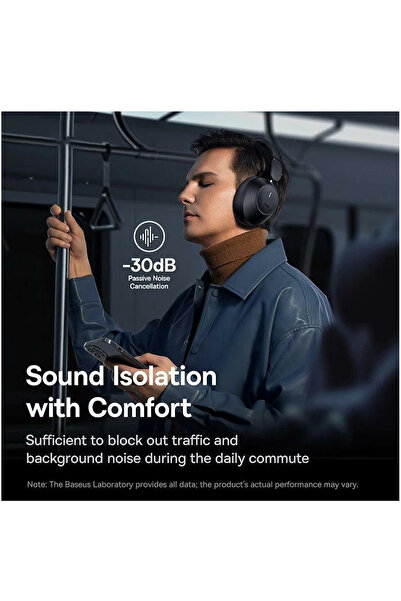 Baseus Casti Over the Ear Bass 30 Max, True Wireless, Bluetooth 5.3, Negru