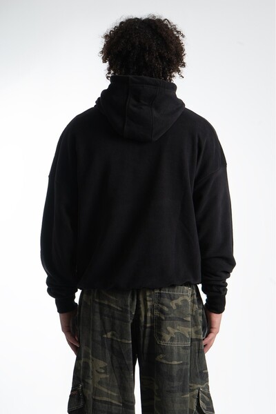 No Future Street Style High Collar Zipper Oversize Men's Hoodie Nf0337Sy