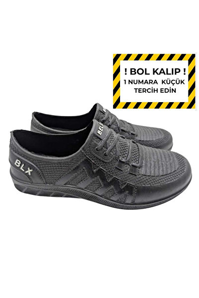 ÇİĞDEM KUNDURA Traqqua | Erkek Kara Lastik Ayakkabı | Rahat ve Dayanıklı