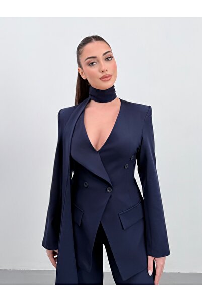 ossons Double-Breasted Jacket and Pants Set
