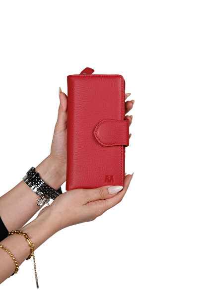 MFT Leather Design Шкіряний гаманець | Mimosa 6073 - Flother Mat Червоний
