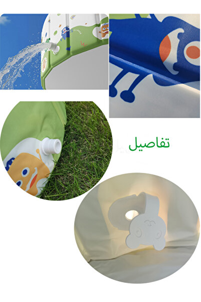 Generic حوض سباحة للأطفال قابل للطي وغير قابل للنفخ، للعب بالرمل والماء، يزيد العمق 90*45 سم