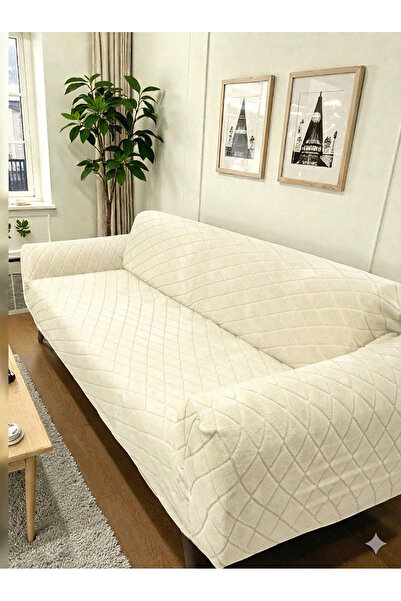 coverbox Husă pentru canapea cu 3 locuri din elastic Welsoft moale |   Husă pentru scaune anti-alunecare, elastică și lavabilă